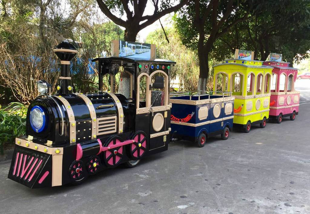景泰景区广商场无轨观光小火车电动儿童游乐设备小火车可坐人户外玩具